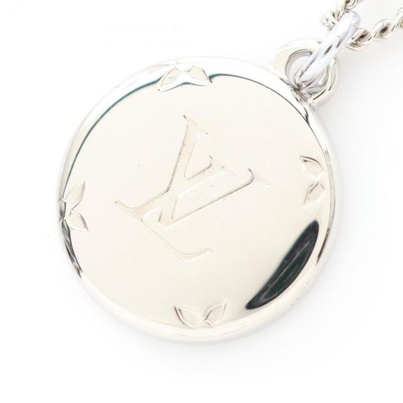 Louis Vuitton Monogram Ring Necklace, Stainless Steel, Men's and Women's, Sil... - Picture 1 of 6